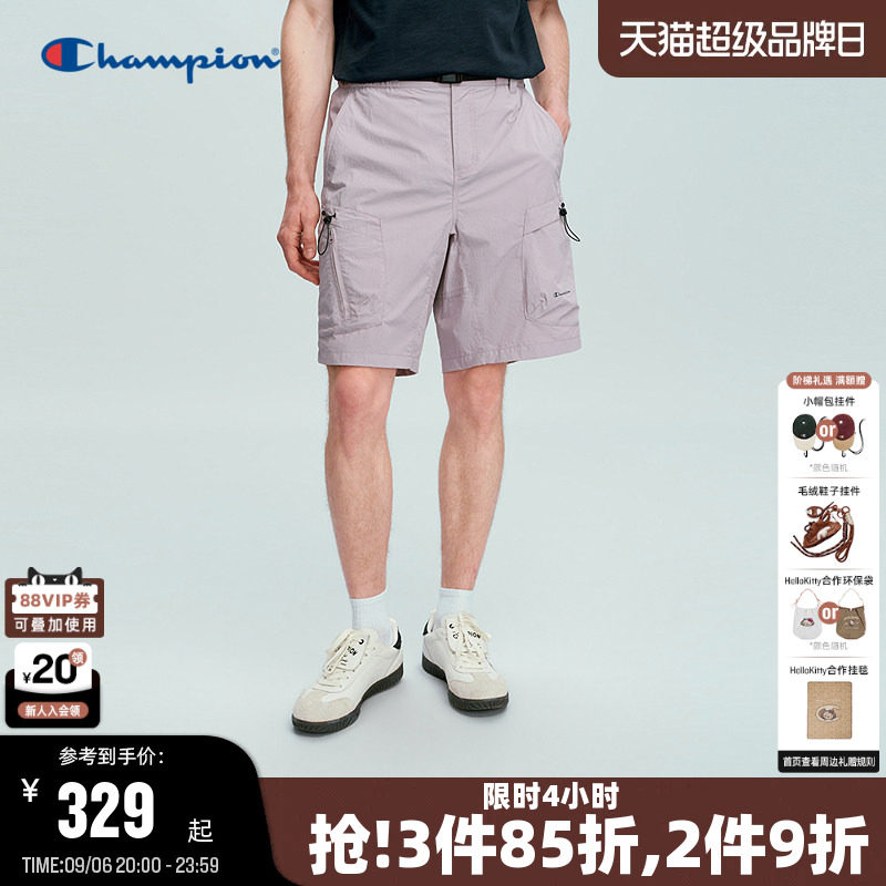 Champion冠军纯色休闲工装风短裤图片
