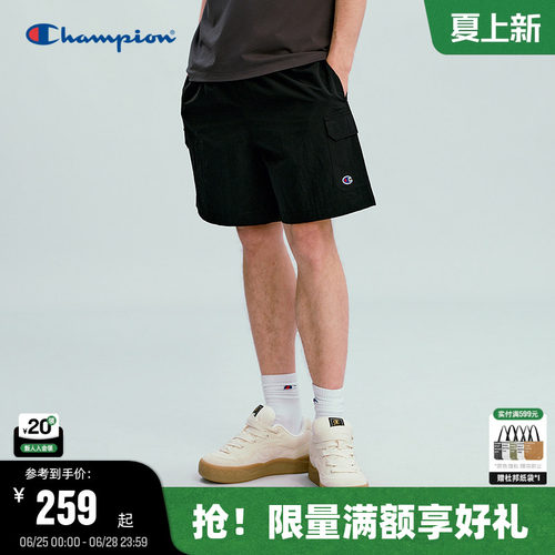 Champion抽绳短裤工装风潮牌