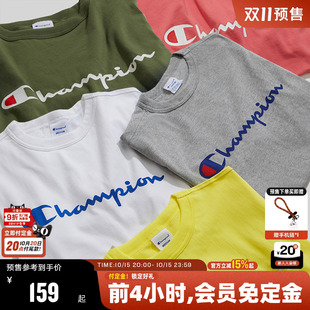 预售 多巴胺短袖 Champion冠军纯棉情侣t恤男25夏季 夏季 女 新款