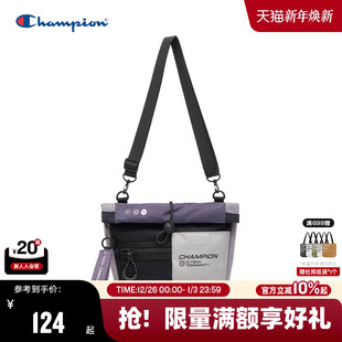 Champion冠军斜挎包2025秋冬新款 男多口袋机能单肩包轻便女小方包