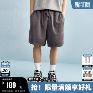 男25夏季 女五分卫裤 新款 复古运动裤 水洗做旧美式 Champion冠军短裤