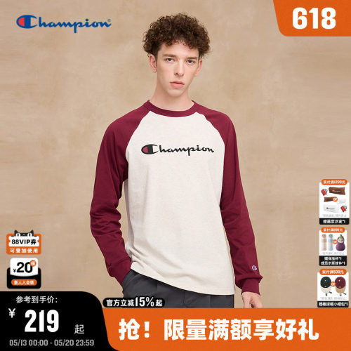 Champion冠军长袖T恤情侣款