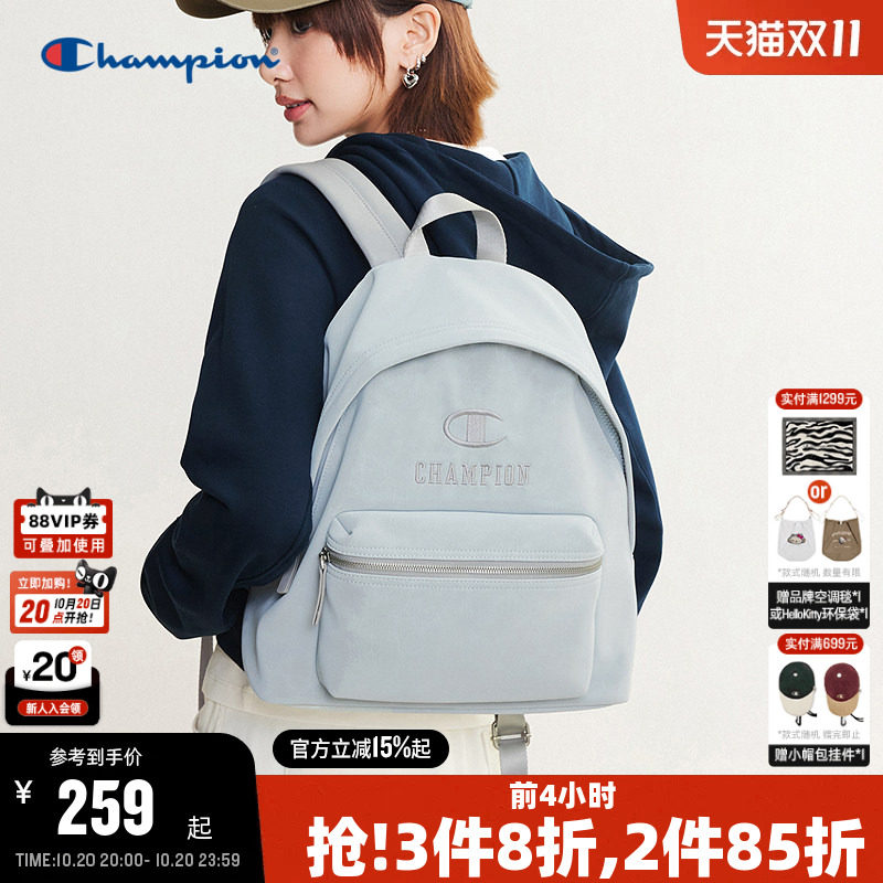 Champion冠军双肩包2026秋季新款女校园大容量书包男旅行通勤背包