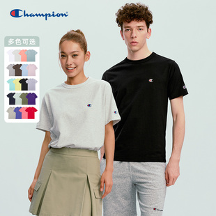 Champion纯色小Clogo圆领T恤
