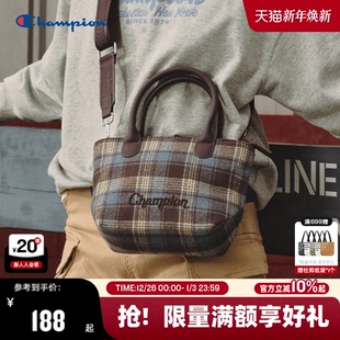 Champion冠军斜挎包25秋冬新款 布丁包女复古通勤单肩手提包男背包