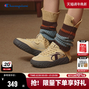 男厚底增高休闲板鞋 面包鞋 女2025秋冬新品 Champion冠军芝士德训鞋