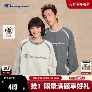 新款 Champion冠军圆领卫衣男25秋季 情侣宽松女 防泼水 丁禹兮同款