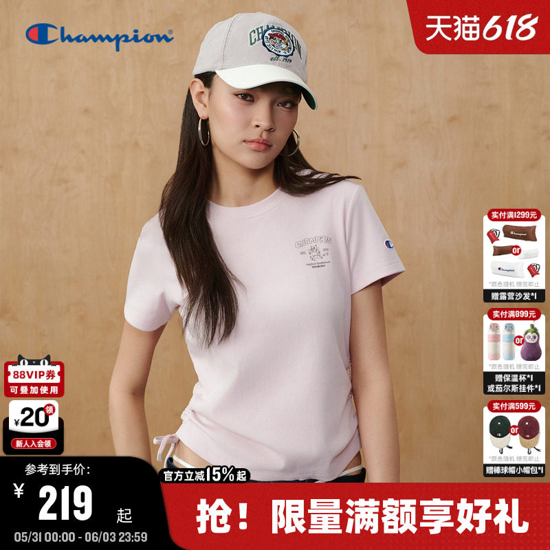 Champion趣味印花女款短袖T恤