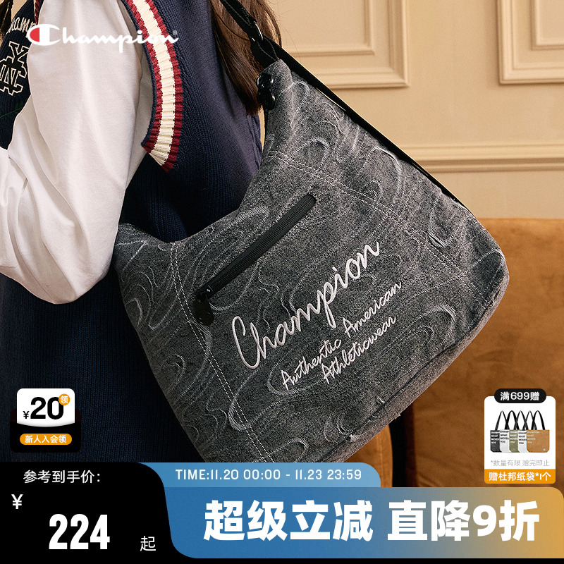 Champion冠军单肩包潮流两背潘多拉包男女情侣斜挎包户外通勤休闲