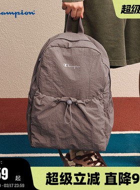 Champion冠军双肩包女2026春季新款书包男户外背包校园轻便通勤包