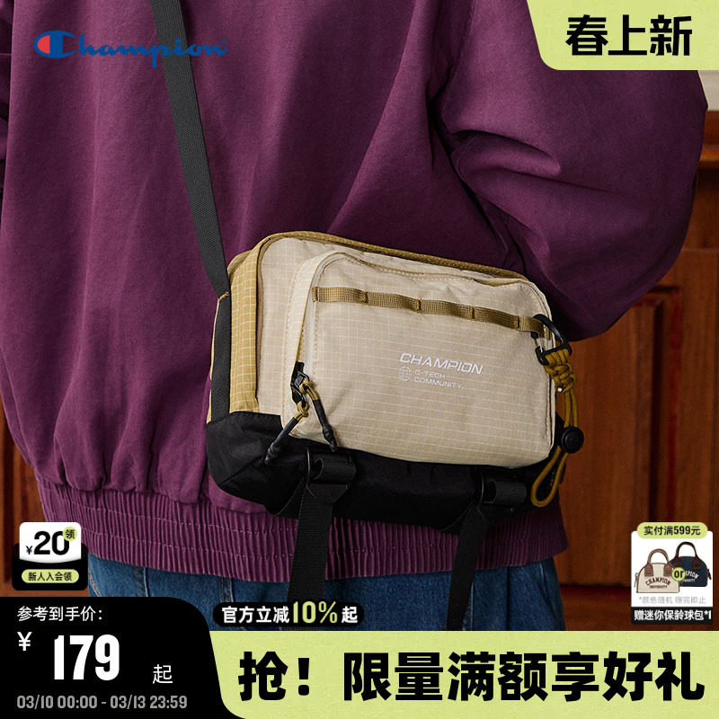 Champion冠军单肩包2026春季新款漫野小方包男女情侣休闲潮流斜挎