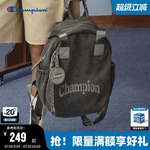 Champion冠军灯芯绒双肩包