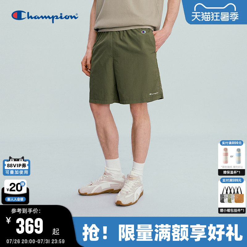 Champion冠军短裤男2026夏季新款工装风裤女情侣运动休闲潮流百搭