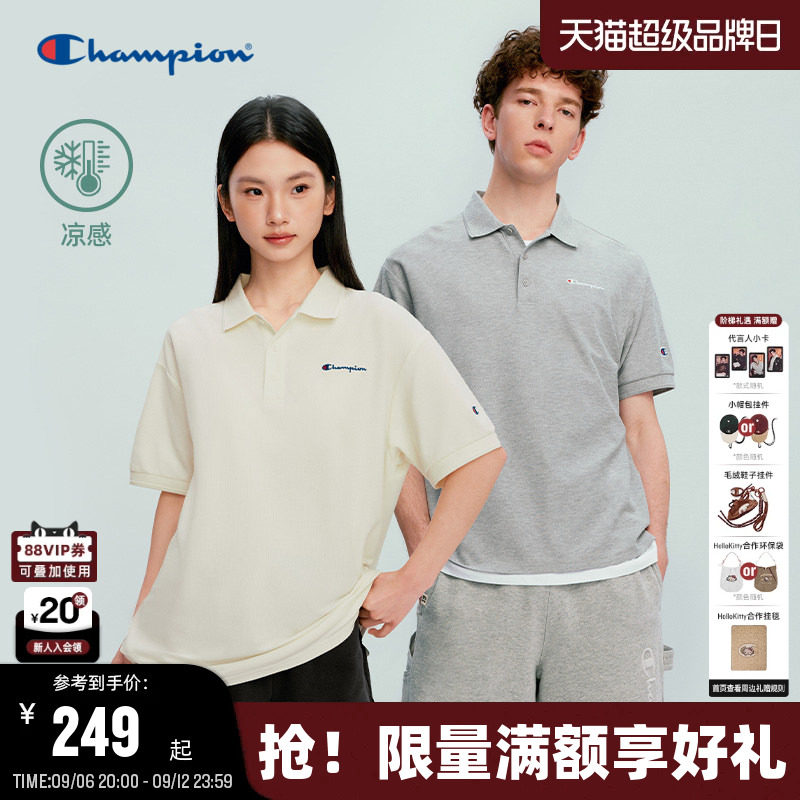 Champion凉感polo衫情侣图片