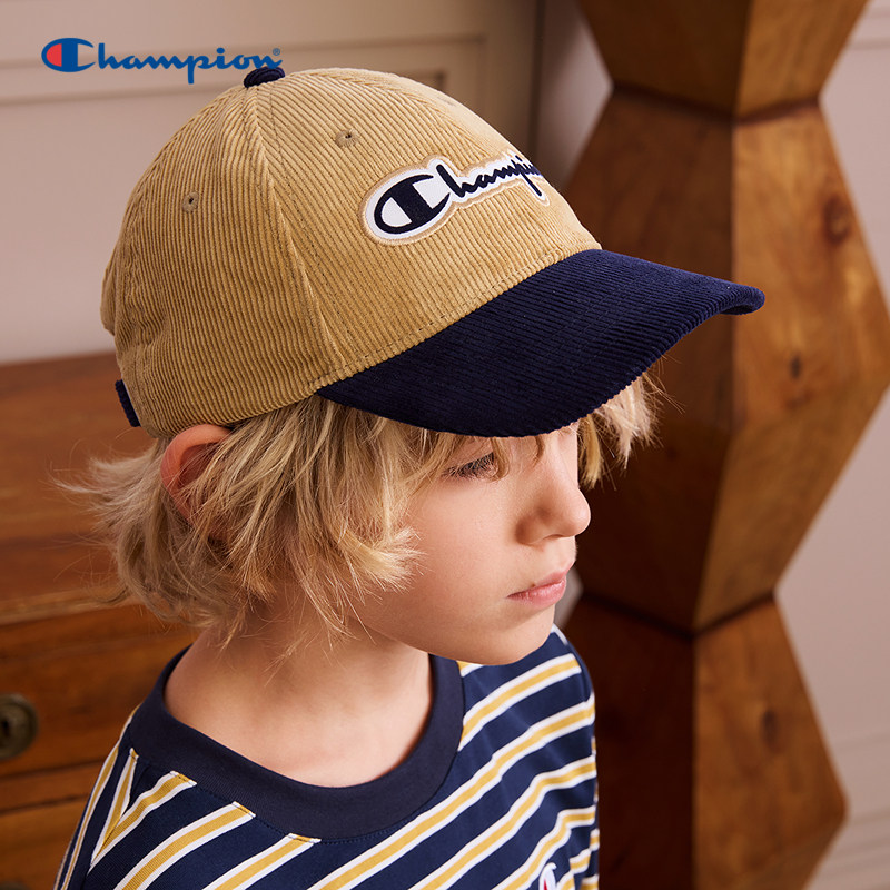 Champion冠军25男女儿童秋季刺绣户外潮流复古学院拼接遮阳棒球帽,童装/婴儿装/亲子装,帽子,淘宝优惠券,粉丝福利购,淘宝优惠卷