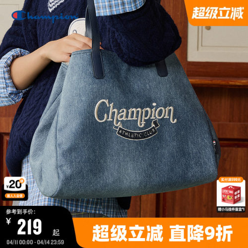 Champion冠军复古帆布托特包
