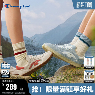 情侣休闲鞋 复古薄底板鞋 女 男2025秋冬新款 Champion冠军T头德训鞋