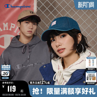 Champion冠军棒球帽2026春季 红色鸭舌帽男女潮流休闲运动帽 新款