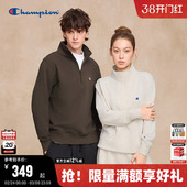 Champion冠军半拉链翻领卫衣男2025秋季 立领上衣女休闲半开襟 新款