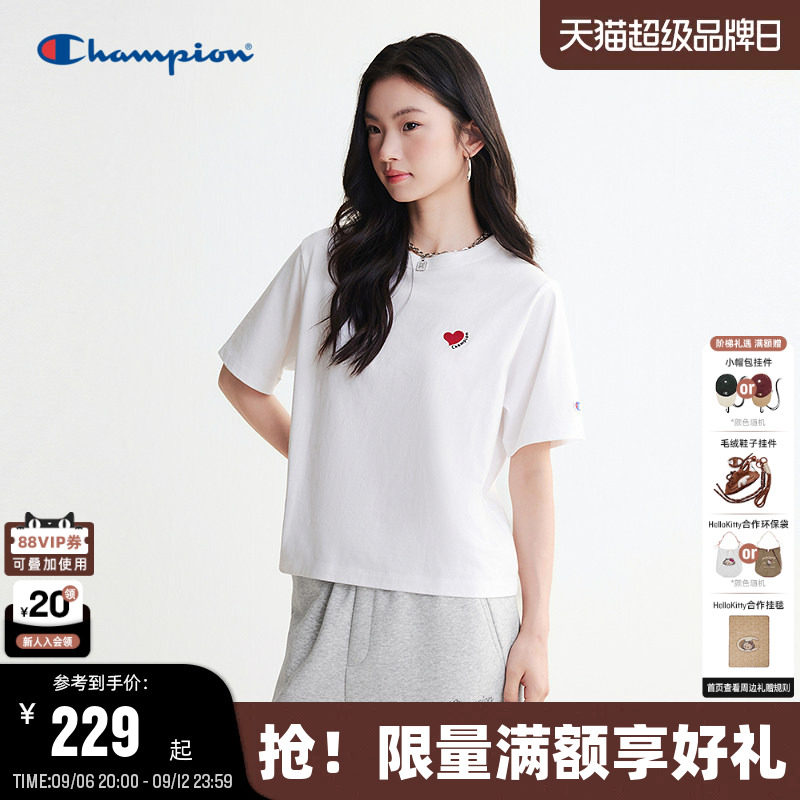 Champion全棉短袖T恤女款图片