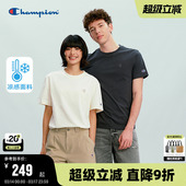 新款 男26春季 Champion冠军短袖 纯棉T恤女马卡龙宽松情侣 凉感