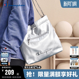 Champion冠军单肩包25秋冬新款垃圾袋双肩包女通勤时尚牛仔手提包