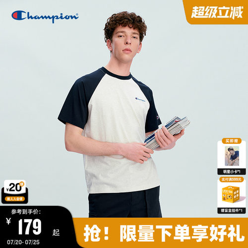 Champion休闲短袖T恤情侣款