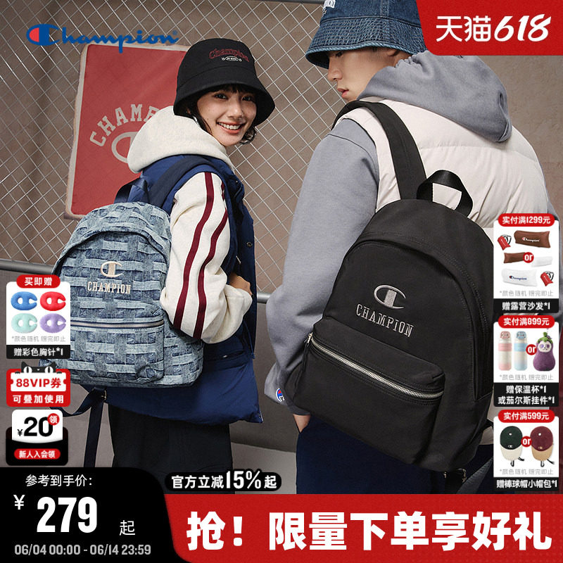 Champion冠军双肩包26夏季新款男女情侣潮流休闲户外校园书包通勤