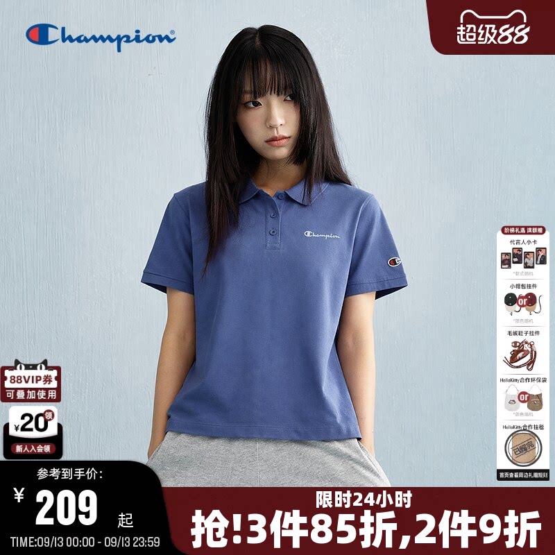 Champion冠军短袖POLO衫男女同款图片