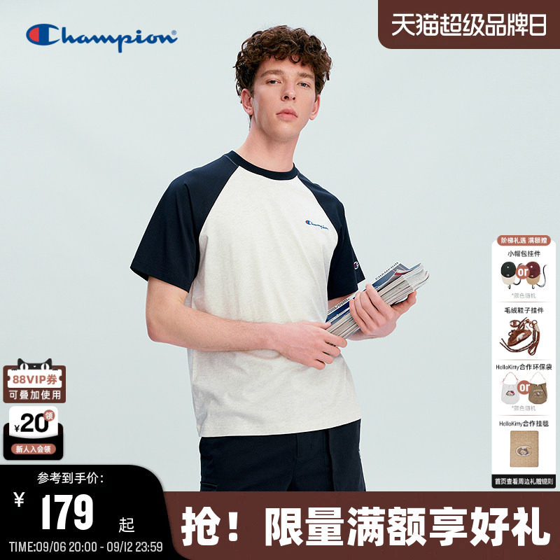 Champion休闲短袖T恤情侣款图片