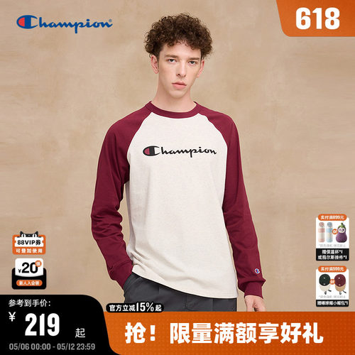 Champion冠军长袖T恤情侣款
