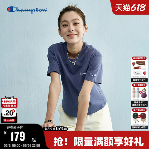Champion冠军短袖纯棉女