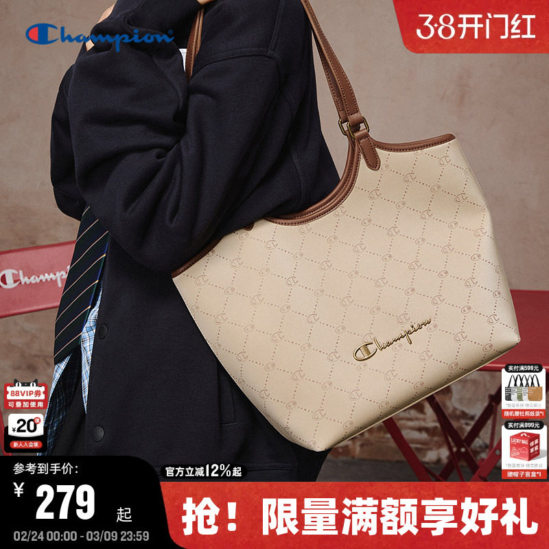Champion冠军托特包26春季新款女大容量菜篮子包包高级通勤单肩包