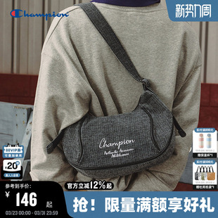 Champion冠军腋下包25秋冬新款 单肩包复古牛仔包挎包 女泡芙包法式