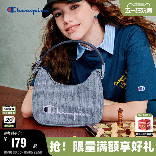 Champion冠军腋下包字母刺绣