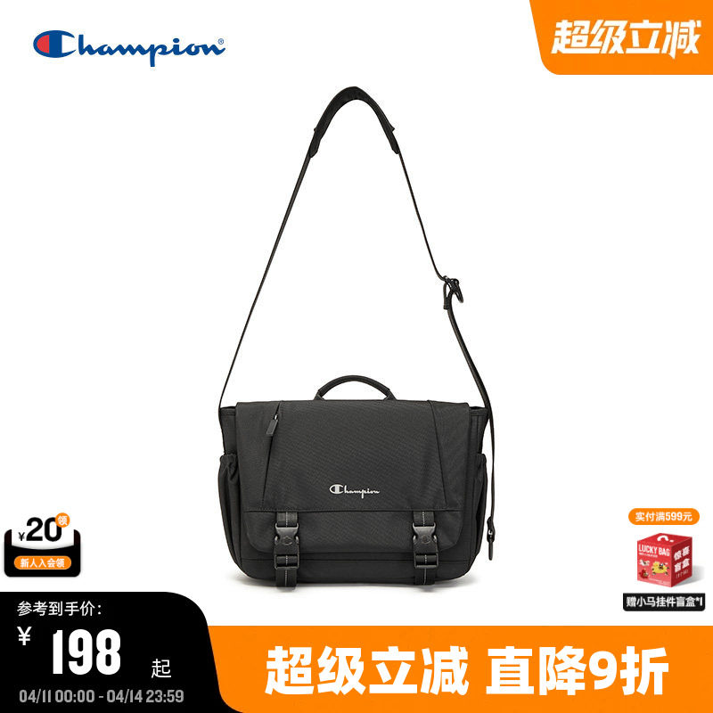 Champion冠军斜挎包2025秋冬新款通勤单肩包女邮差包男休闲电脑包