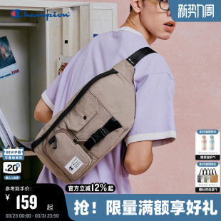 Champion冠军多口袋工装 斜挎包秋冬休闲运动包男女单肩包胸包美式
