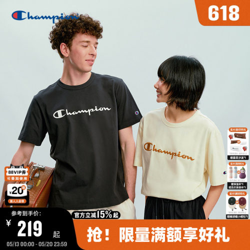 Champion纯棉短袖T恤潮