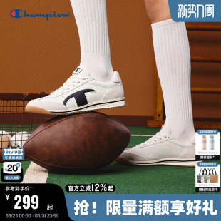 男潮流跑鞋 Champion冠军德训鞋 复古运动鞋 轻跃跑女红色休闲鞋 春季