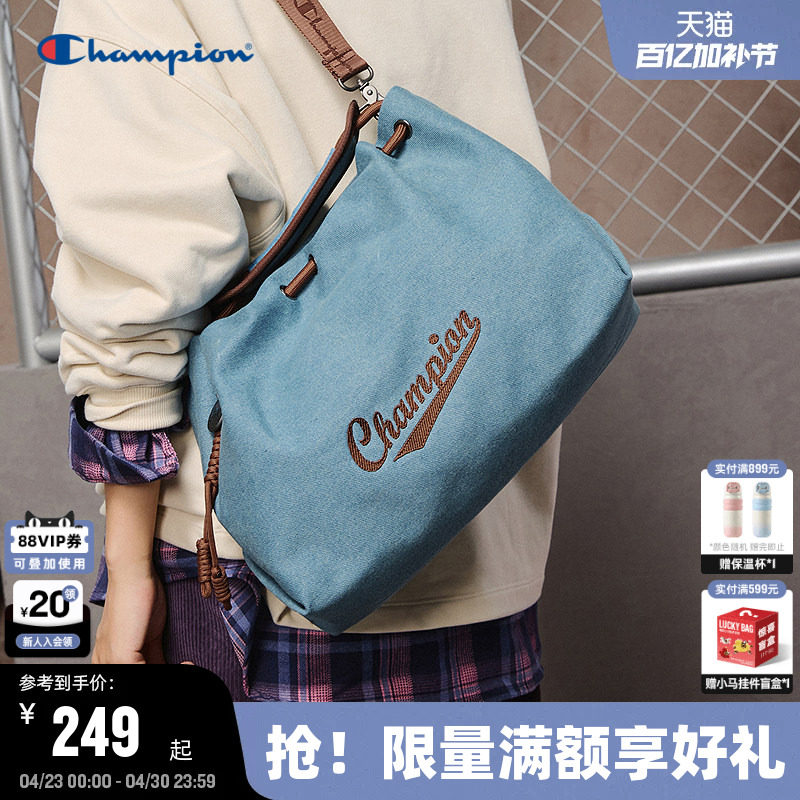 Champion冠军单肩包26春季新款女大容量通勤斜挎包男时尚休闲背包