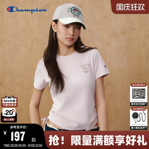 Champion趣味印花女款短袖T恤