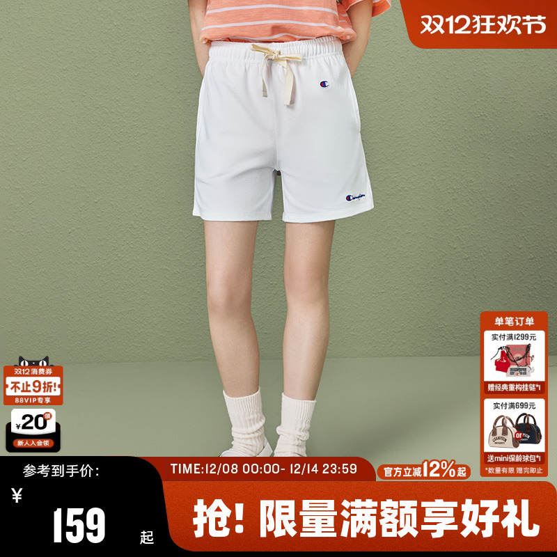 Champion直筒健身运动夏季短裤女