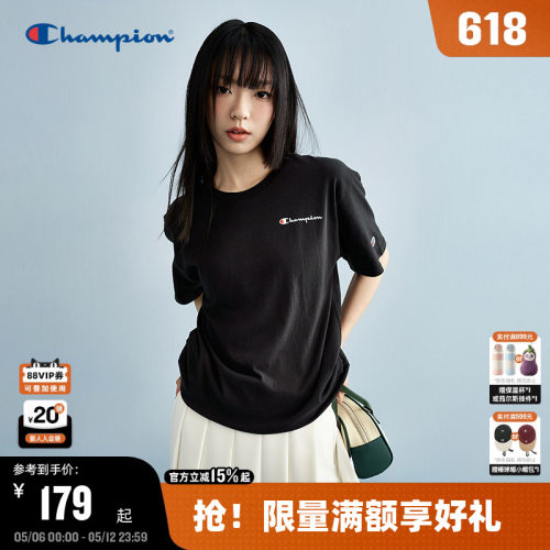 Champion冠军印花情侣短袖