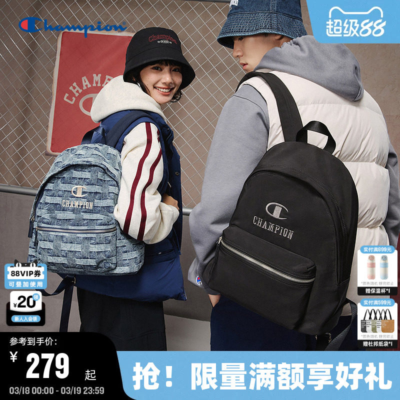 Champion冠军双肩包26春季新款男女情侣潮流休闲户外校园书包通勤