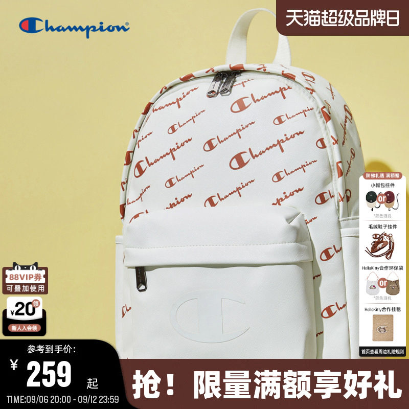 Champion冠军logo美式双肩包男女图片