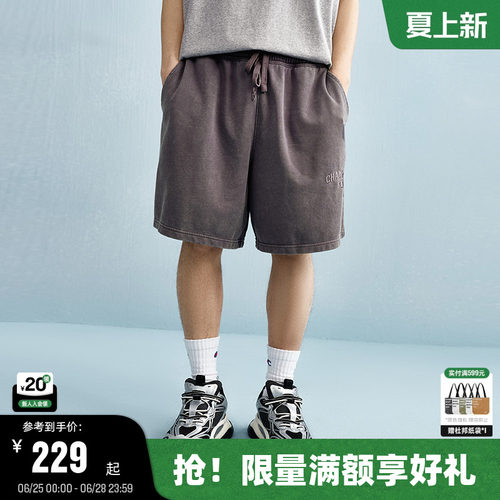 Champion冠军水洗做旧短裤
