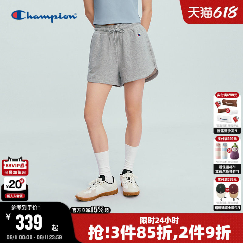 Champion冠军短裤女2026夏季新款针织运动裤休闲风时尚百搭潮流