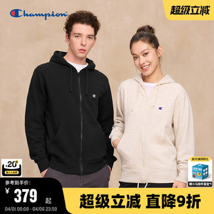 Champion冠军连帽卫衣男25秋季 女情侣拉链开衫 美式 潮外套休闲 新款