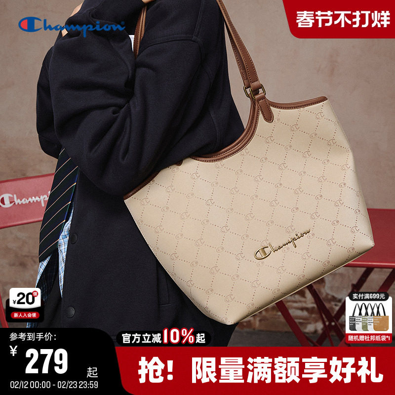 Champion冠军托特包26春季新款女大容量菜篮子包包高级通勤单肩包
