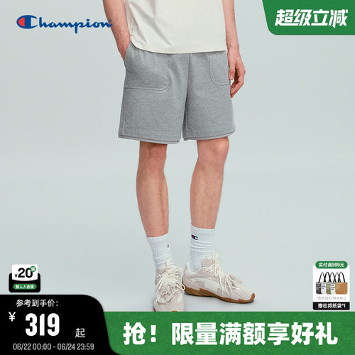 Champion冠军针织纯棉休闲短裤